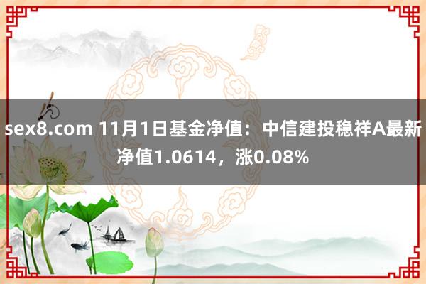 sex8.com 11月1日基金净值:中信建投稳祥A最新净值1.0614,涨0.08%