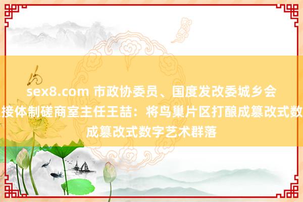 sex8.com 市政协委员、国度发改委城乡会通与区域联接体制磋商室主任王喆:将鸟巢片区打酿成篡改式数字艺术群落