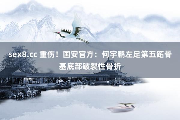 sex8.cc 重伤!国安官方:何宇鹏左足第五跖骨基底部破裂性骨折