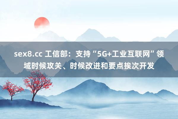 sex8.cc 工信部:支持“5G+工业互联网”领域时候攻关、时候改进和要点挨次开发